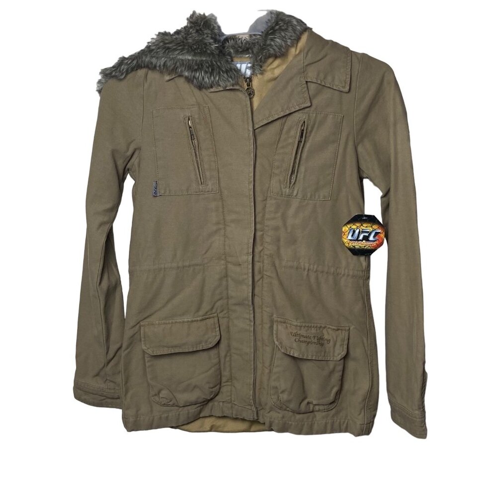 NEW UFC Ultimate Fighting Championship Women Zip Up G.I. GI Jane Jacket Sz Small
